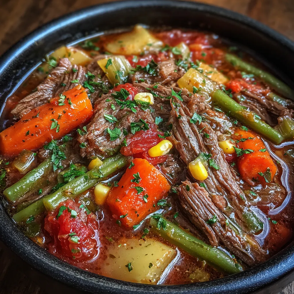 Crockpot Beef and Vegetable Soup
