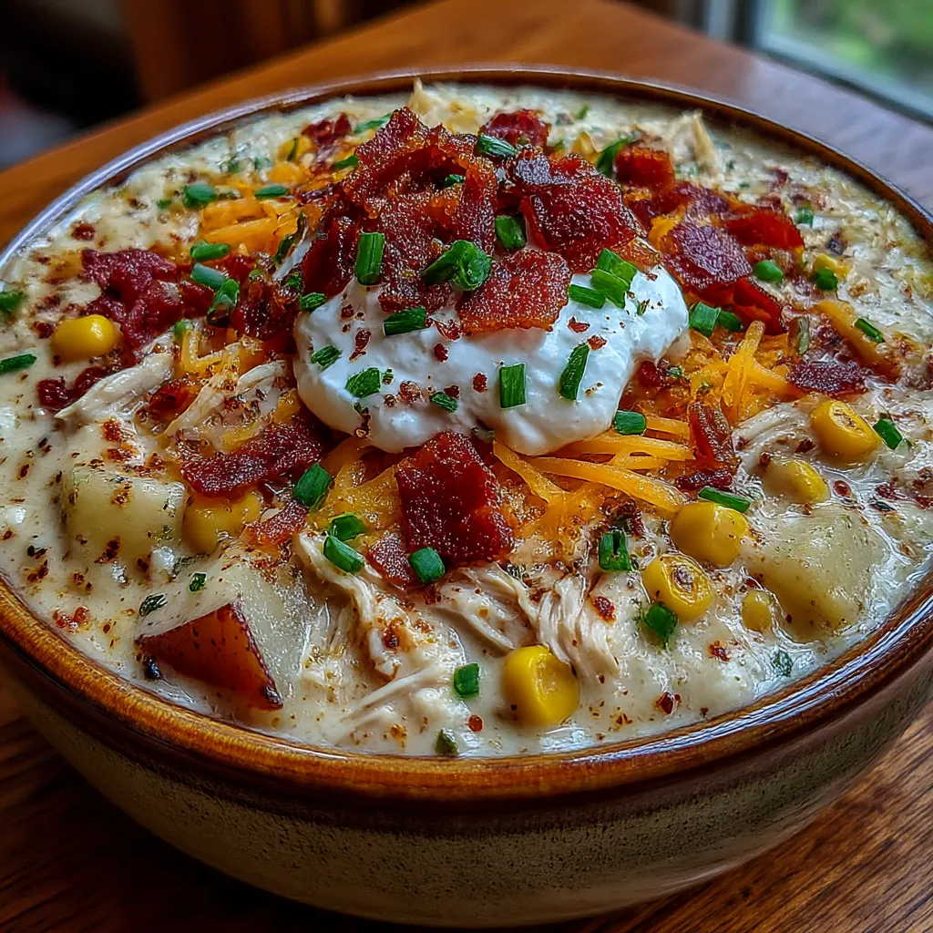 Crockpot Chicken Corn Chowder