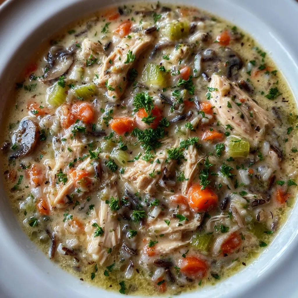 Crockpot Chicken Wild Rice Soup