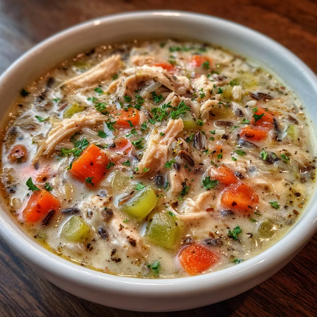 Crockpot Chicken Wild Rice Soup