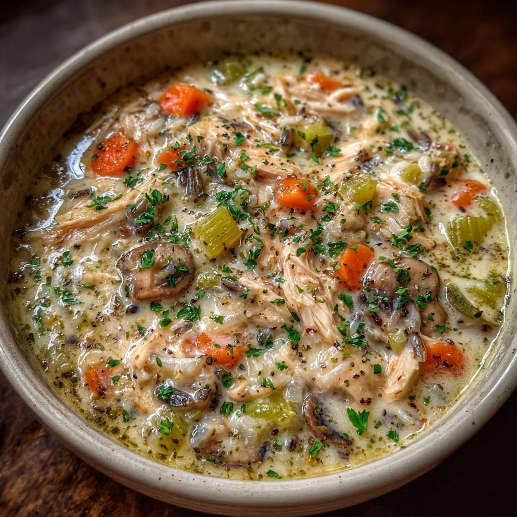 Crockpot Chicken Wild Rice Soup