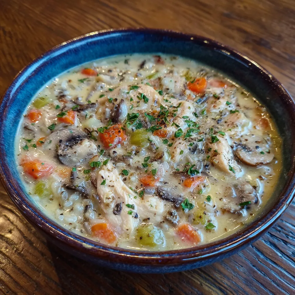 Crockpot Chicken Wild Rice Soup