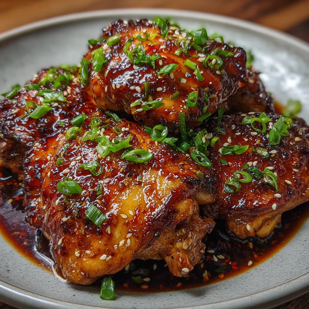 Crockpot Honey Garlic Chicken Thighs