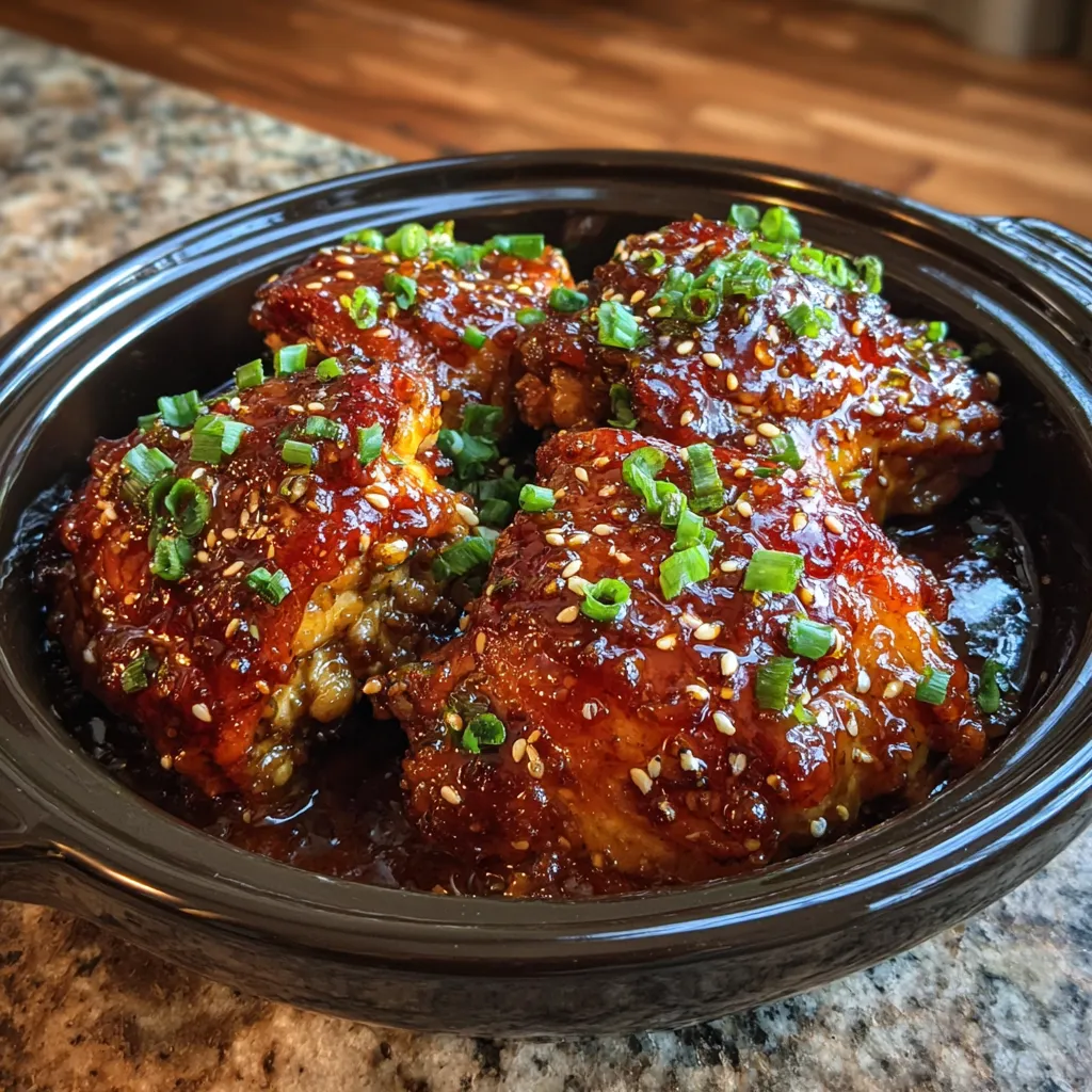Crockpot Honey Garlic Chicken Thighs
