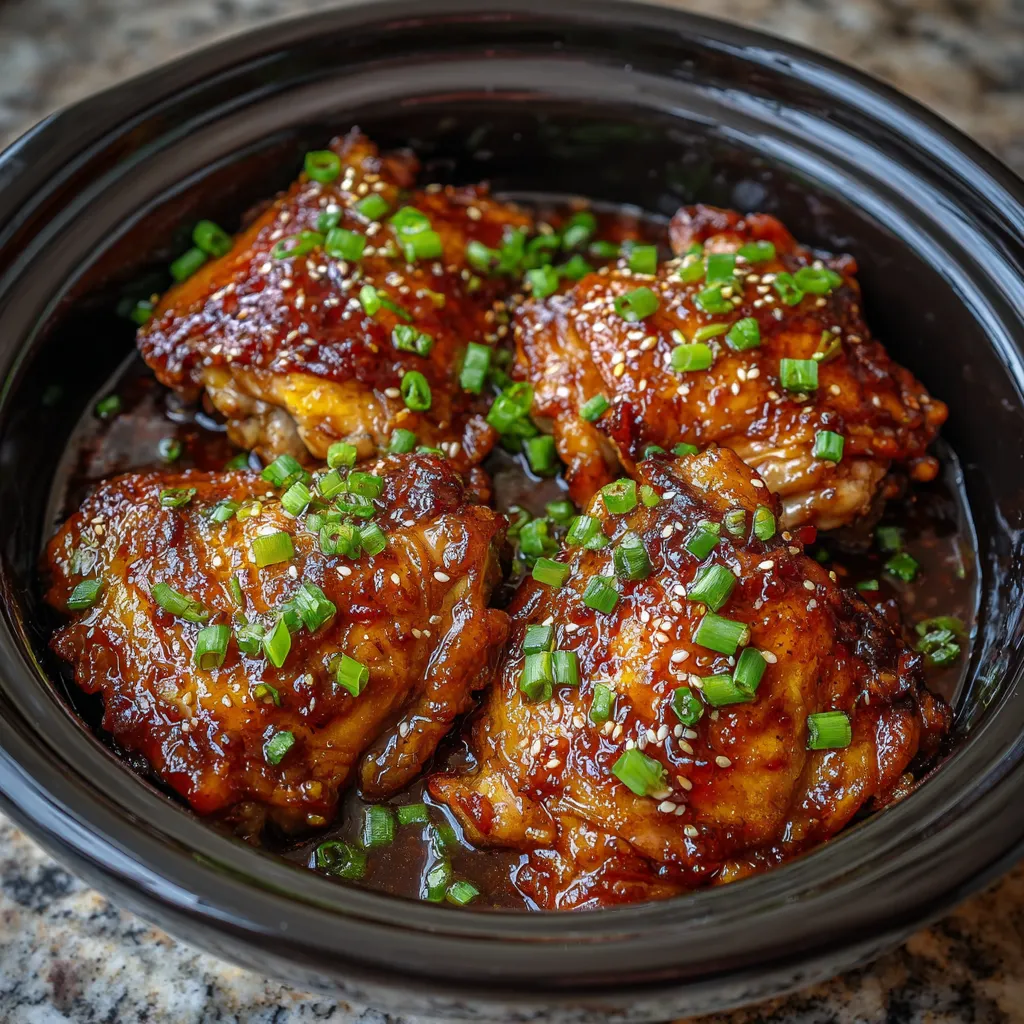 Crockpot Honey Garlic Chicken Thighs