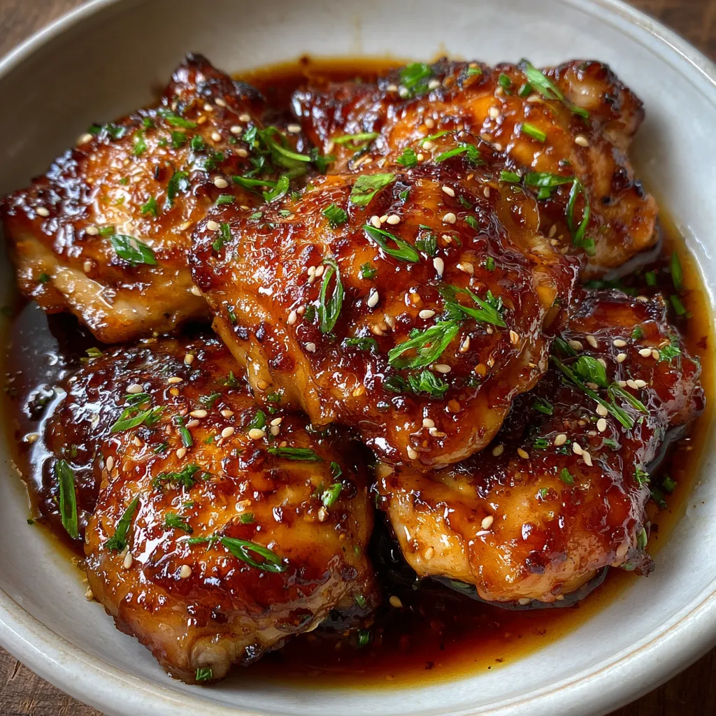 Crockpot Honey Garlic Chicken Thighs
