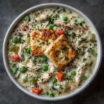 Easy Creamy Chicken Pot Pie Soup