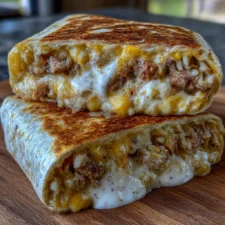 Easy Grilled Cheese Burrito: 5 min, epic, tasty, savory.