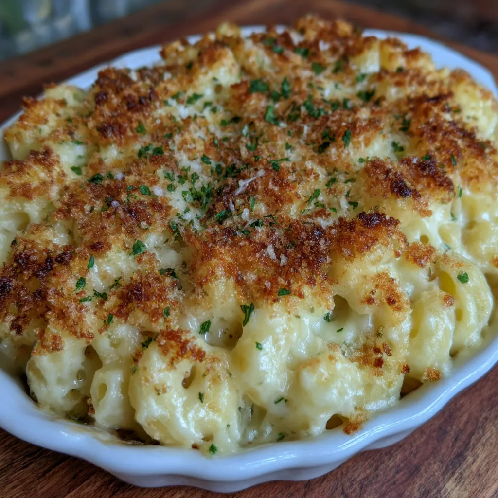 Gourmet Baked Mac and Cheese with a Crunch