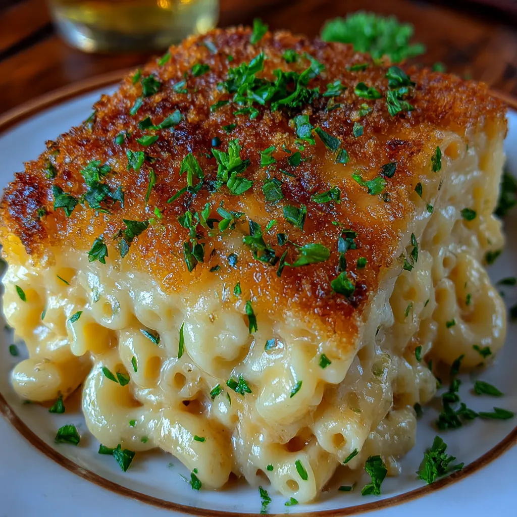 Gourmet Baked Mac and Cheese with a Crunch