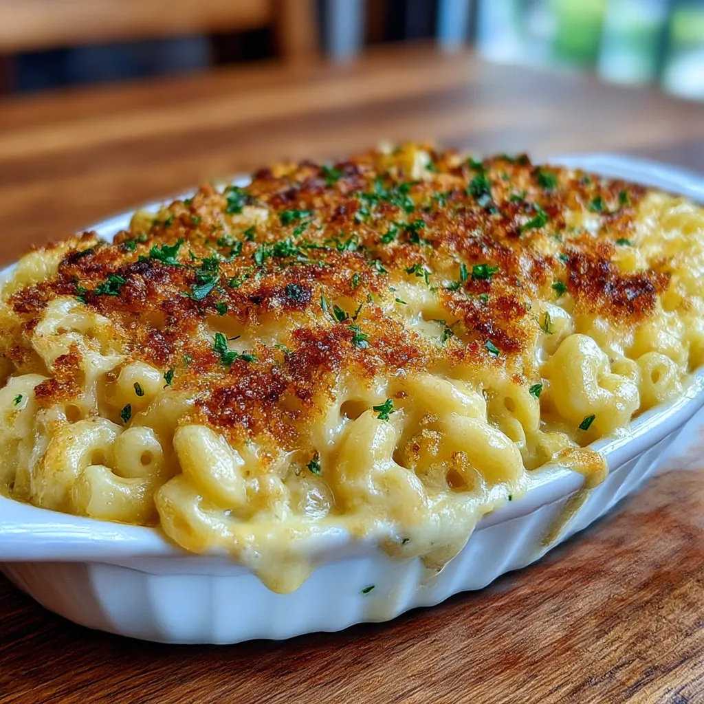 Gourmet Baked Mac and Cheese with a Crunch