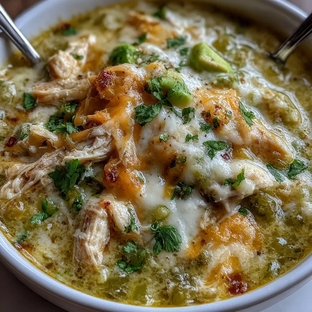 Green Chicken Enchilada Soup