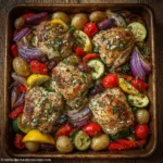 Lemon Garlic Butter Chicken Thighs and Green Beans