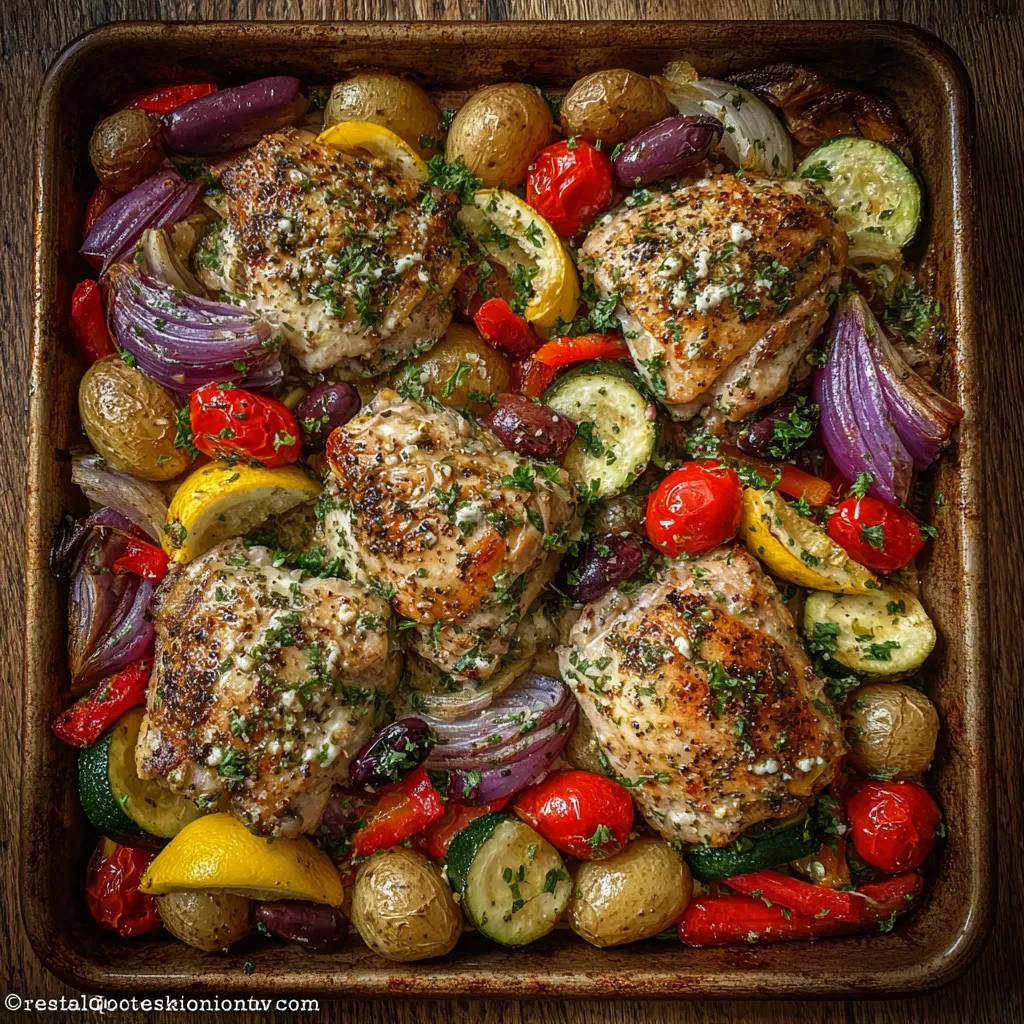 Lemon Garlic Butter Chicken Thighs and Green Beans