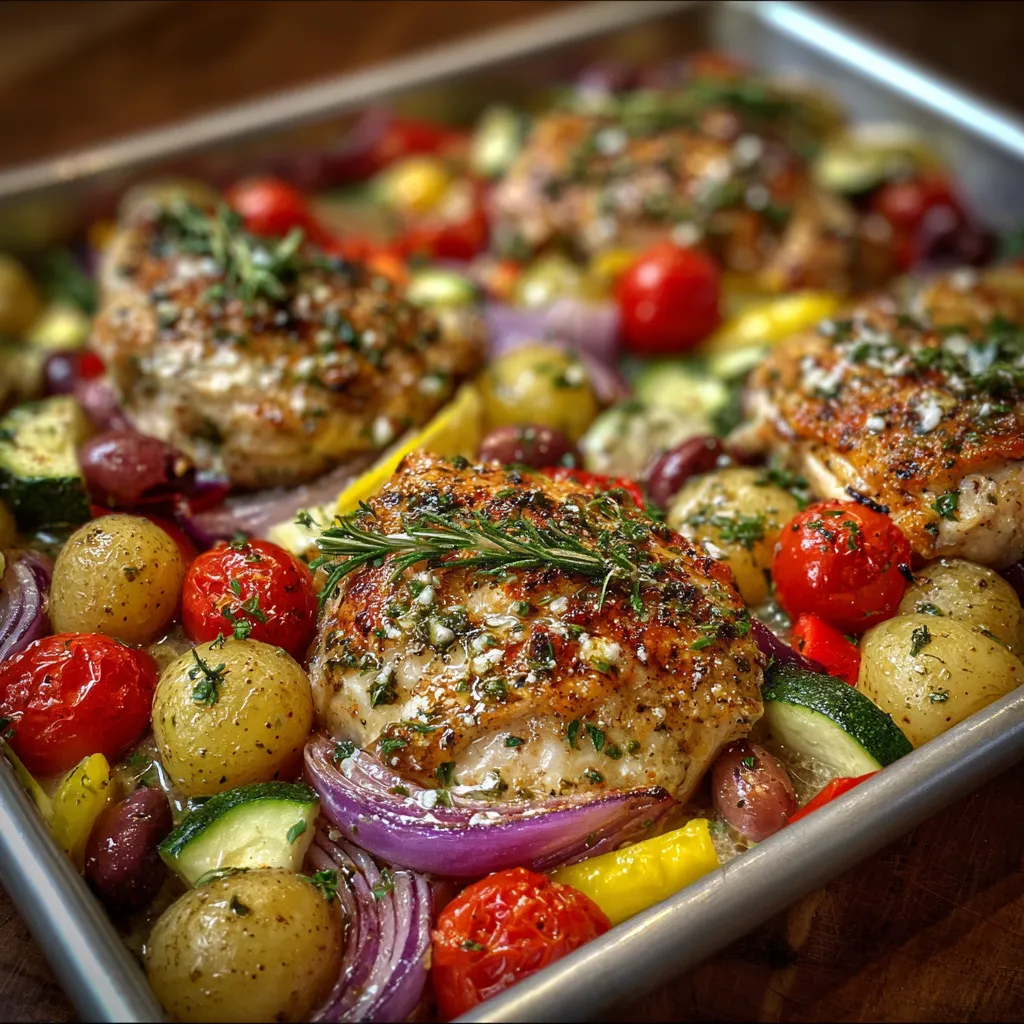 Lemon Garlic Butter Chicken Thighs and Green Beans
