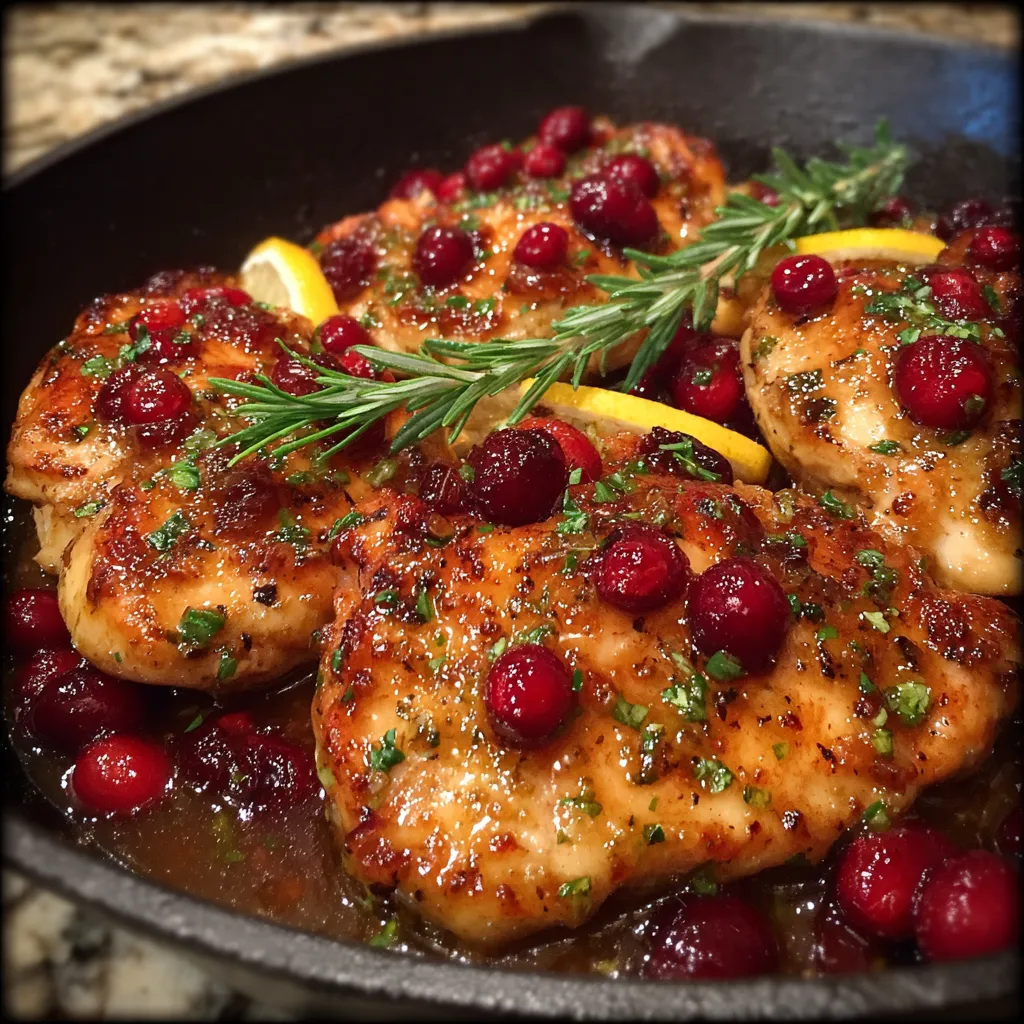 Skillet Cranberry Orange Chicken
