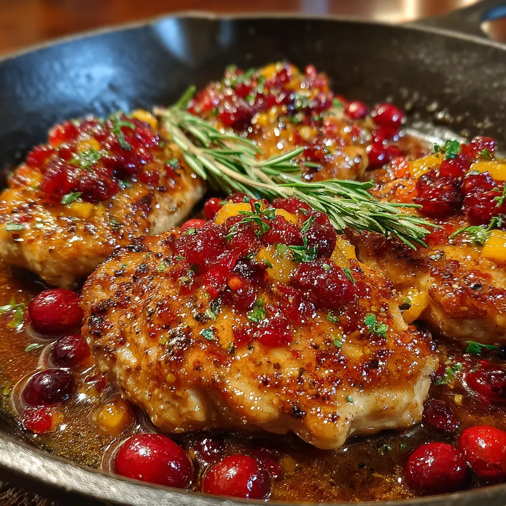 Skillet Cranberry Orange Chicken