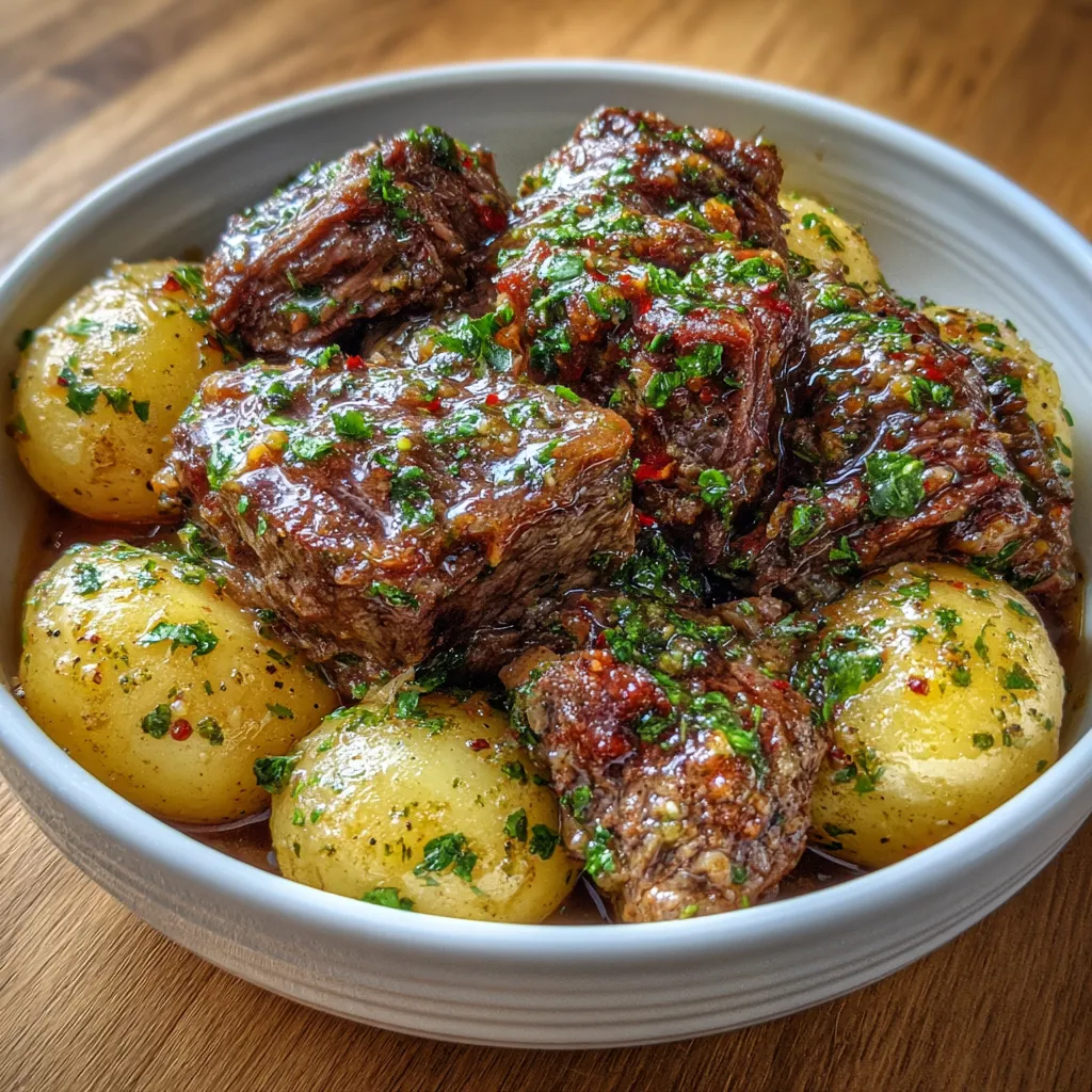 Slow Cooker Garlic Butter Beef