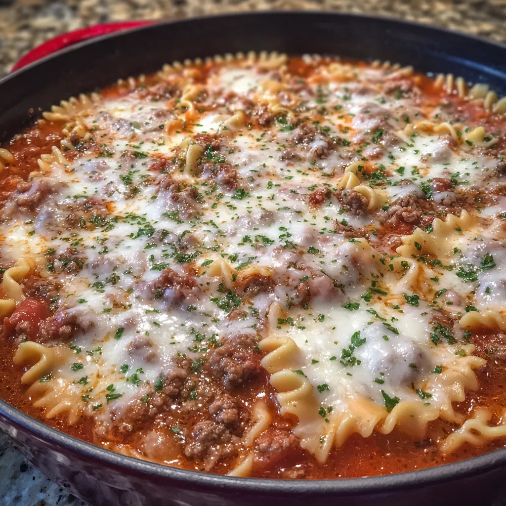 One-Pot Lasagna Soup