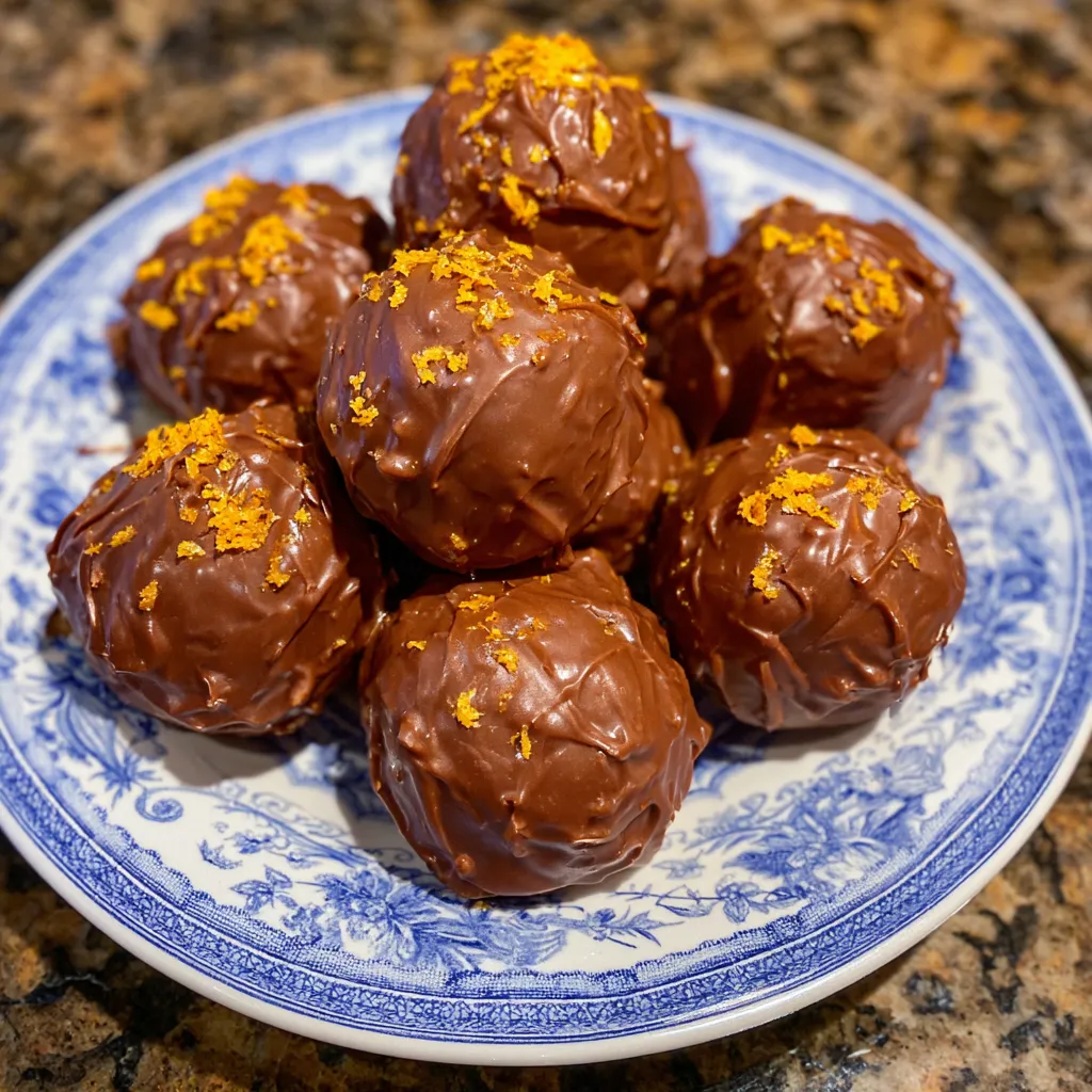 Festive Orange Chocolate Truffles