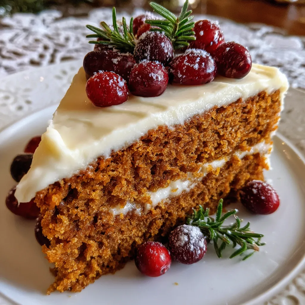 Gingerbread Cake with Cream Cheese Frosting