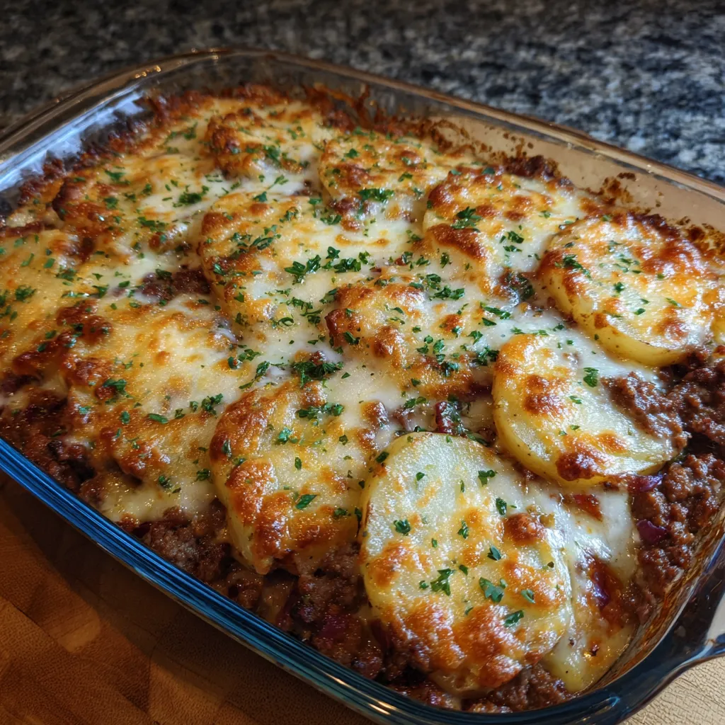 Beef and Potatoes Casserole