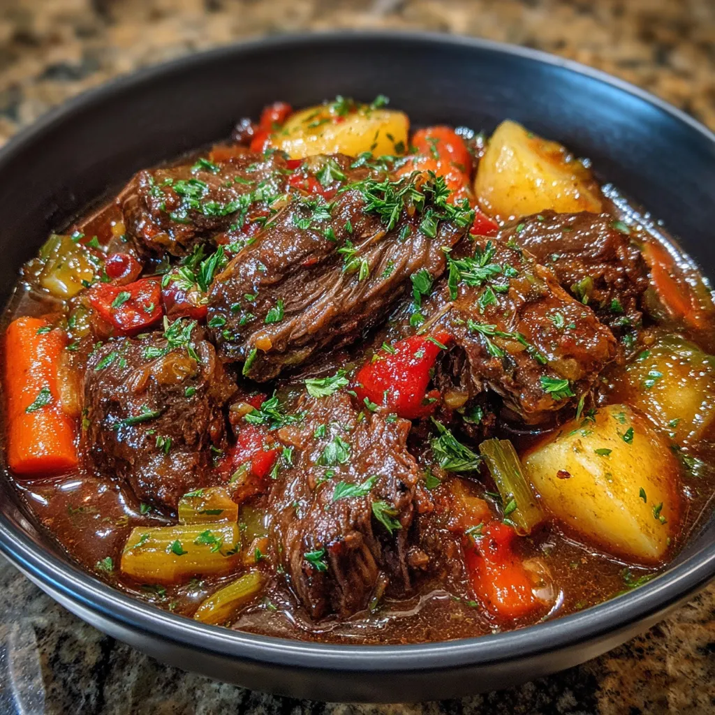 Beef Stew in Halal Red Sauce