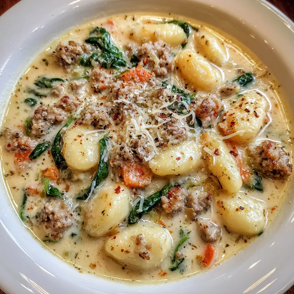 Italian Sausage Gnocchi Soup