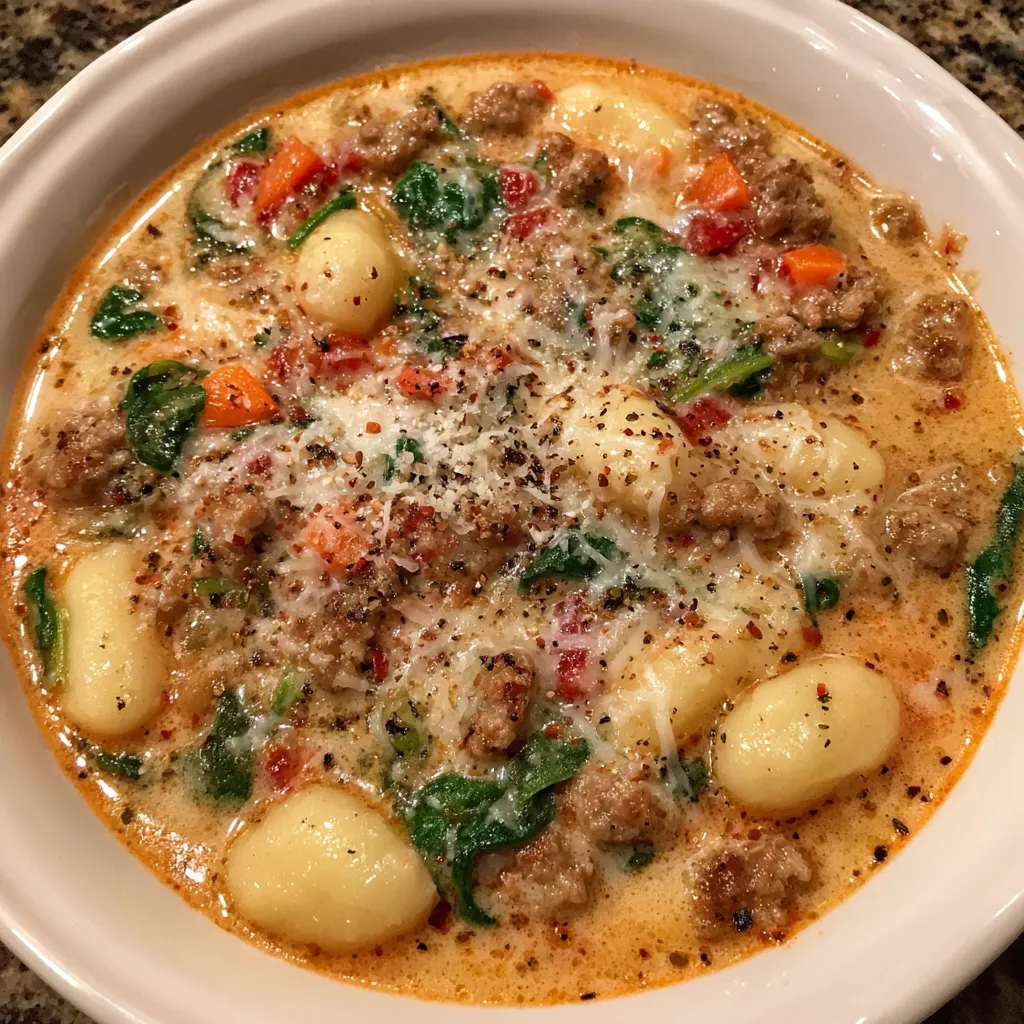 Italian Sausage Gnocchi Soup