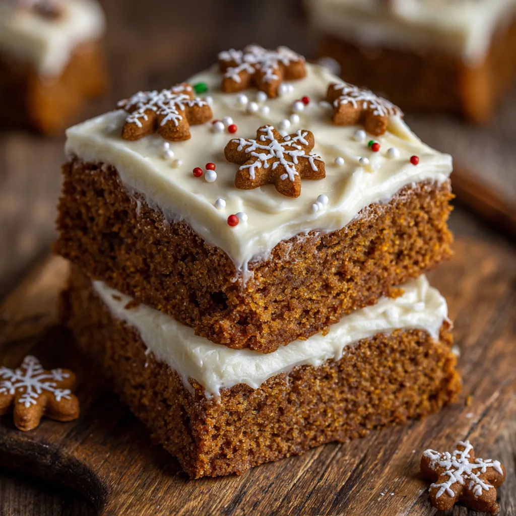Gingerbread Cookie Bars