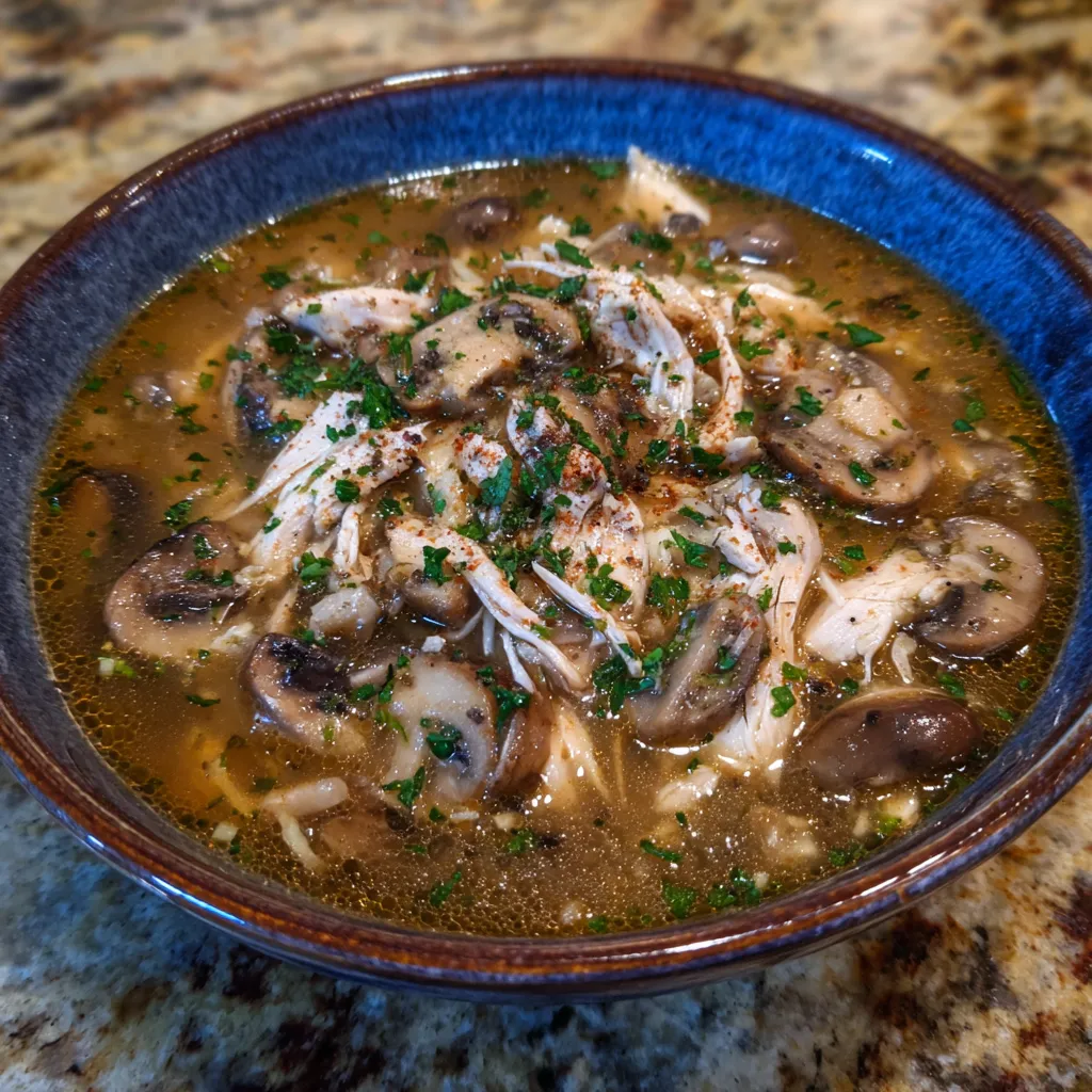 Rotisserie Chicken and Mushroom Soup