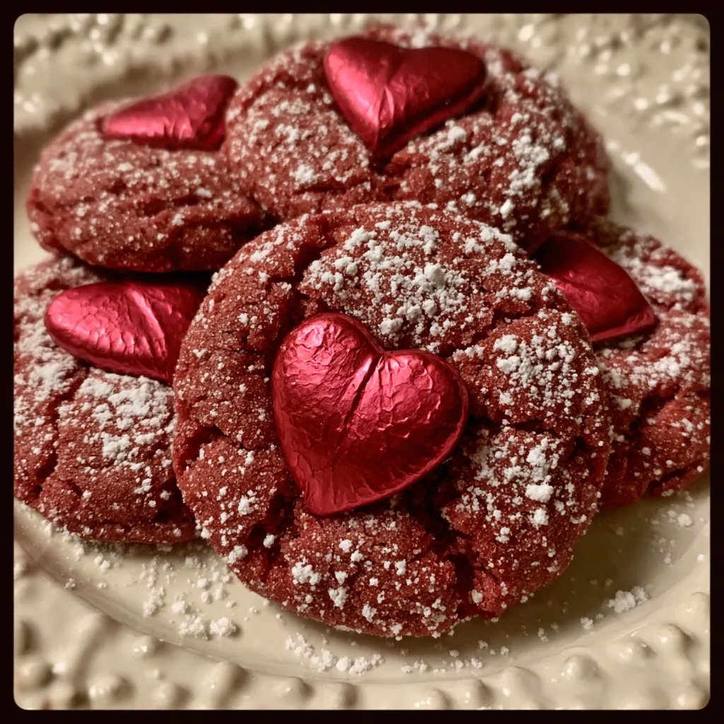 Hershey’s Red Velvet Blossoms Cookies