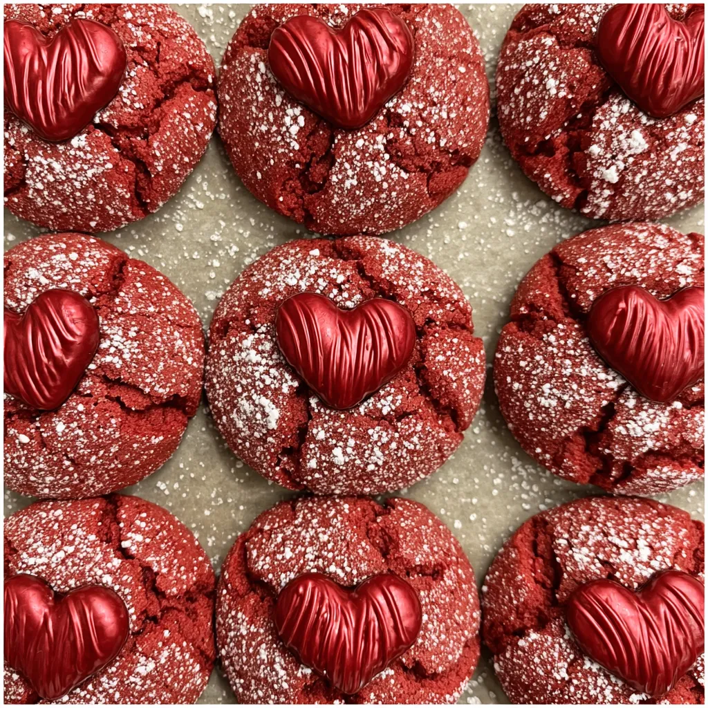 Hershey’s Red Velvet Blossoms Cookies