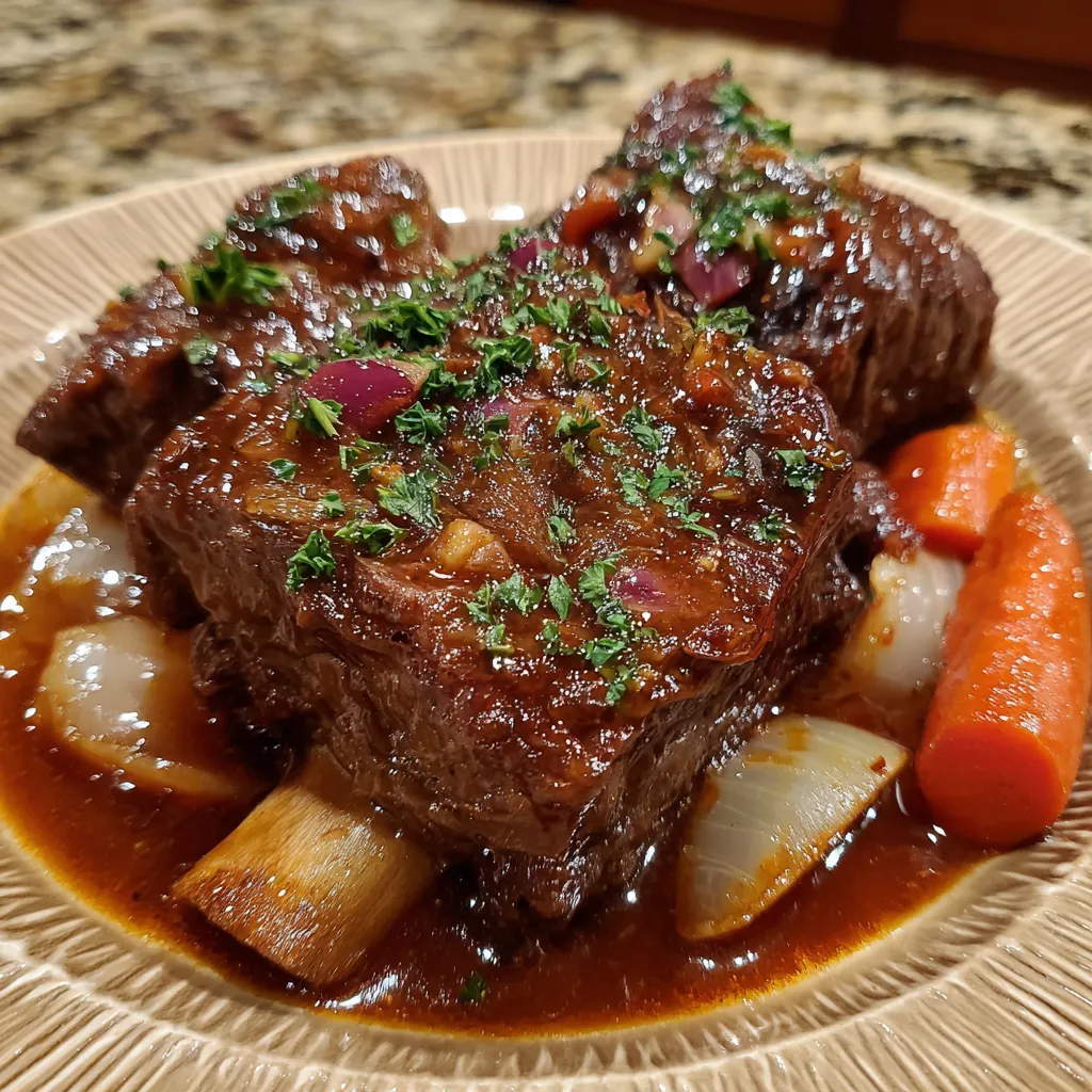 Super Tender Crockpot Beef Short Ribs