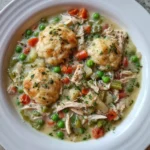 High Protein Chicken Pot Pie Soup