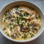 Rotisserie Chicken and Mushroom Soup