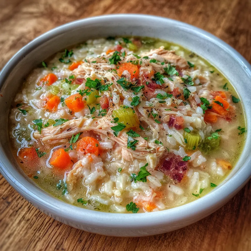 Simple Chicken and Rice Soup