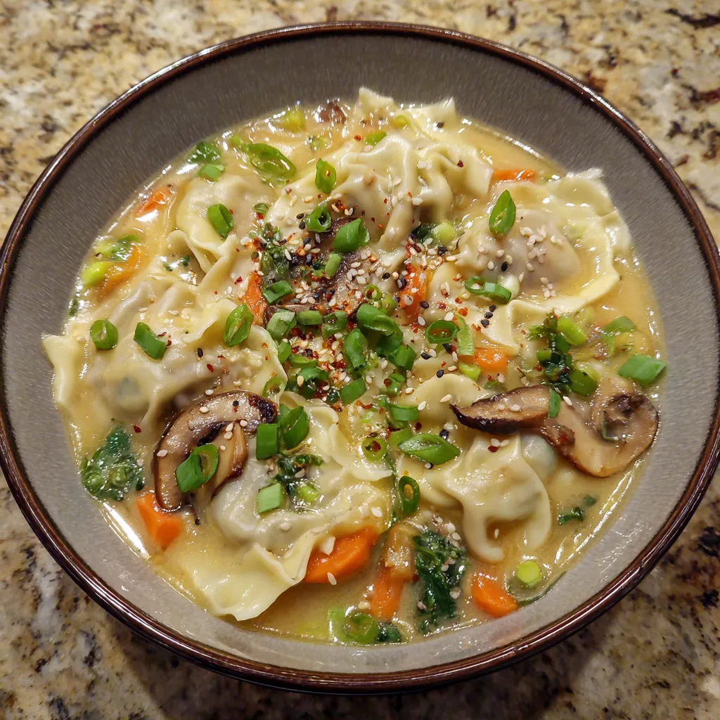 Potsticker Soup with Veggies