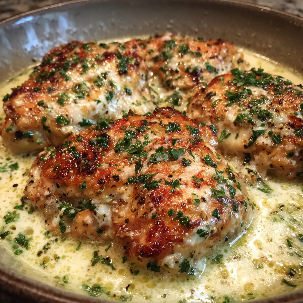 Crockpot Garlic Parmesan Chicken Thighs