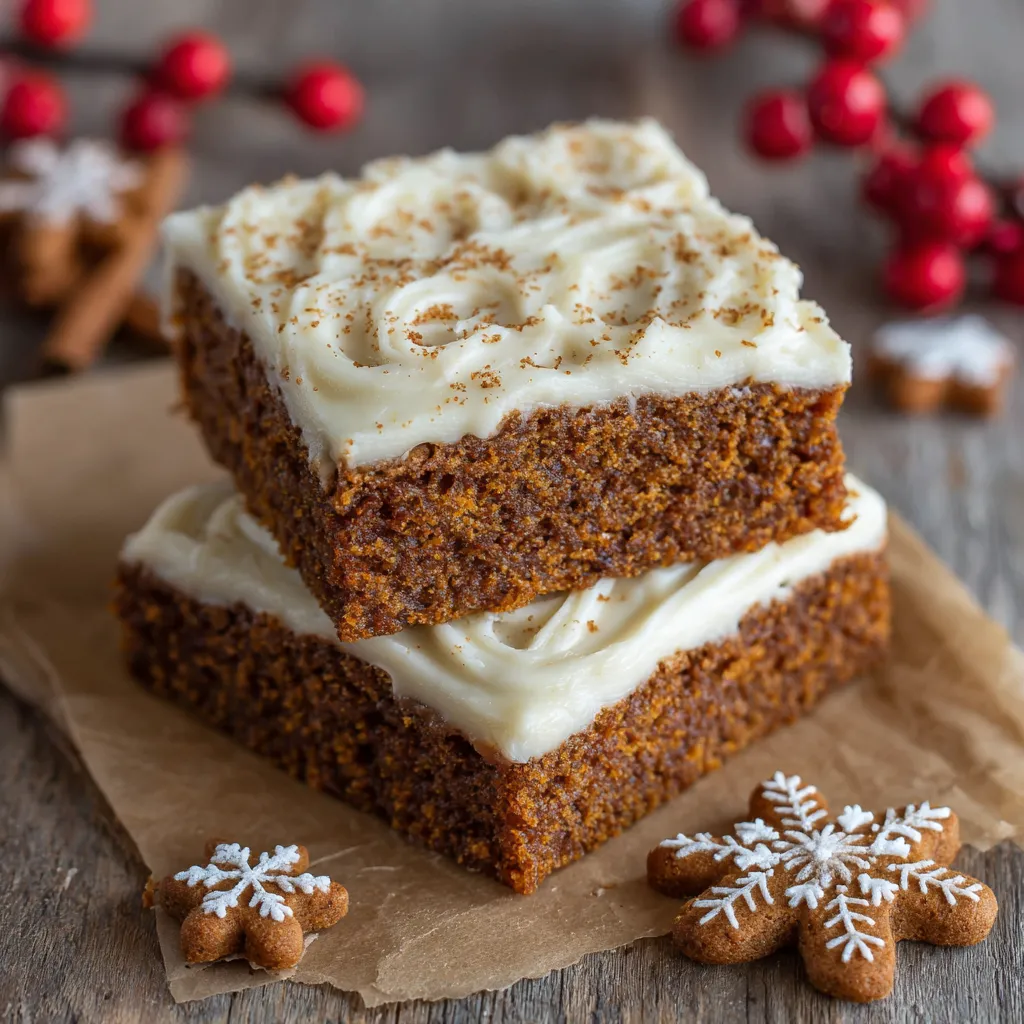 Gingerbread Cookie Bars