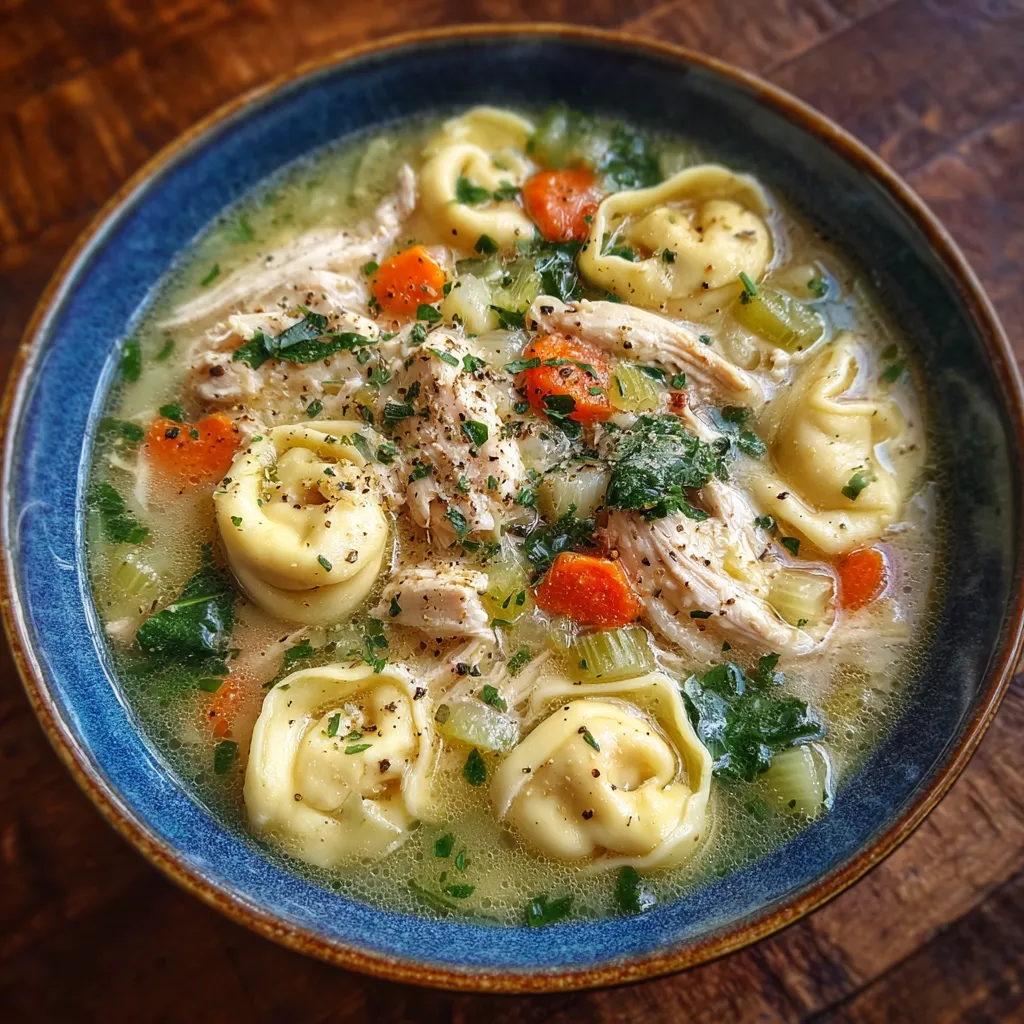 Chicken Tortellini Soup