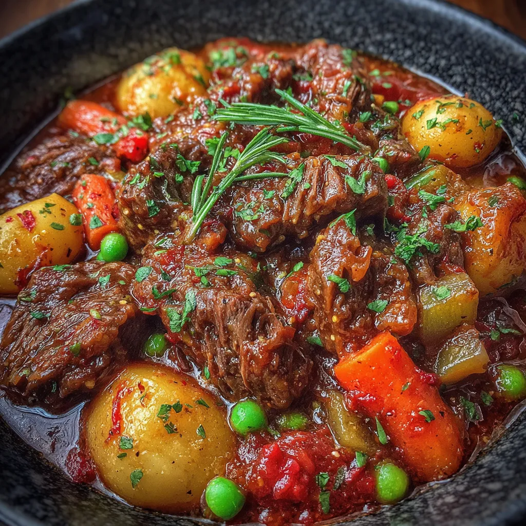 Beef Stew in Halal Red Sauce