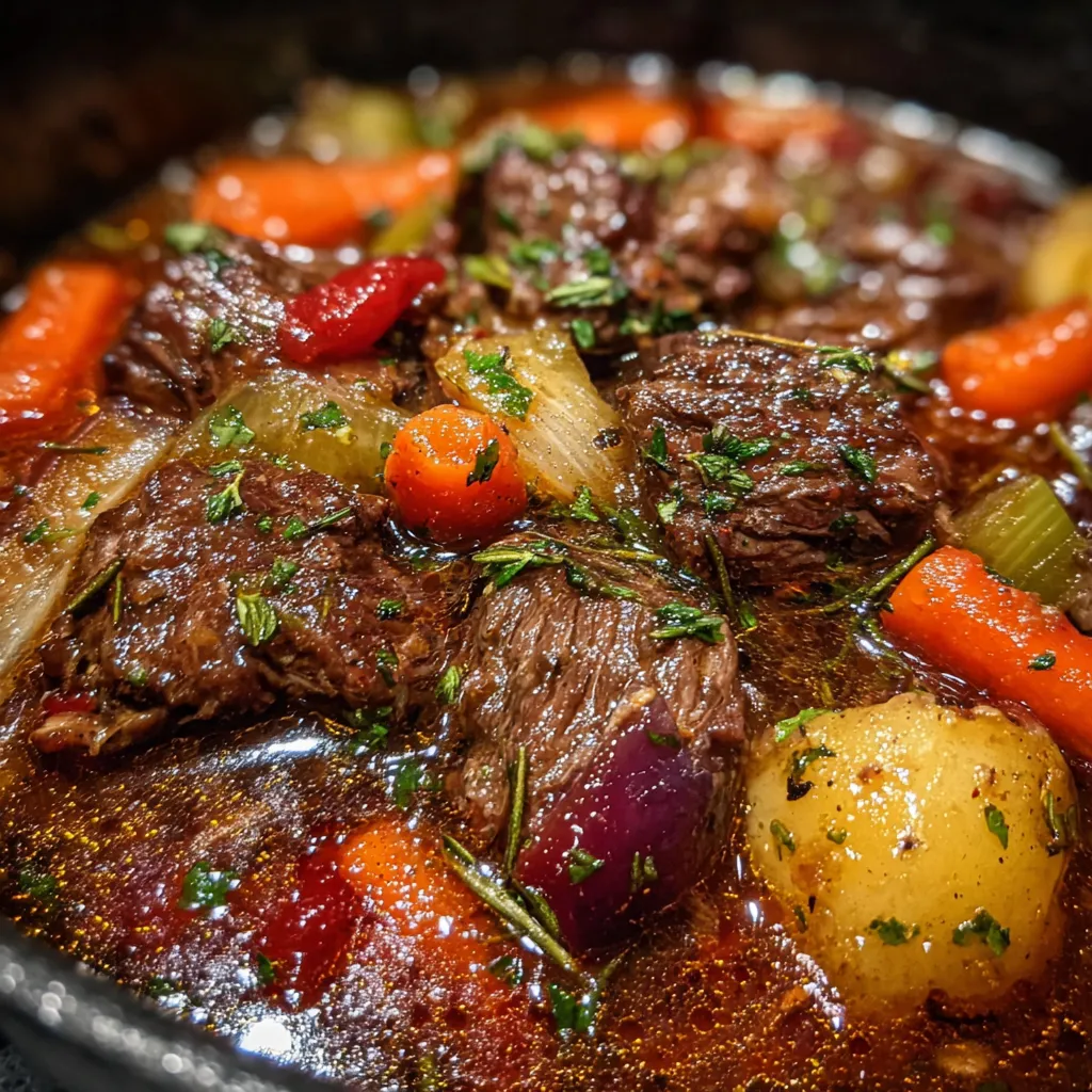 Beef Stew in Halal Red Sauce