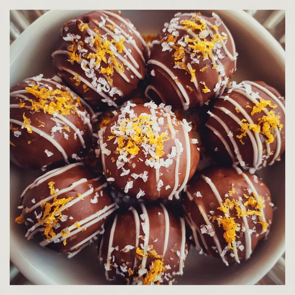 Festive Orange Chocolate Truffles