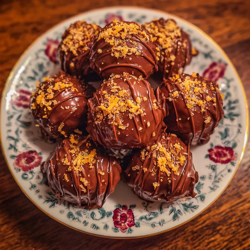 Festive Orange Chocolate Truffles