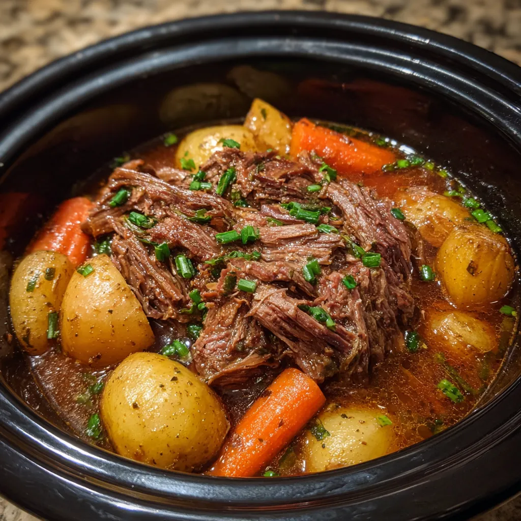 Easy Crockpot Beef Bourguignon