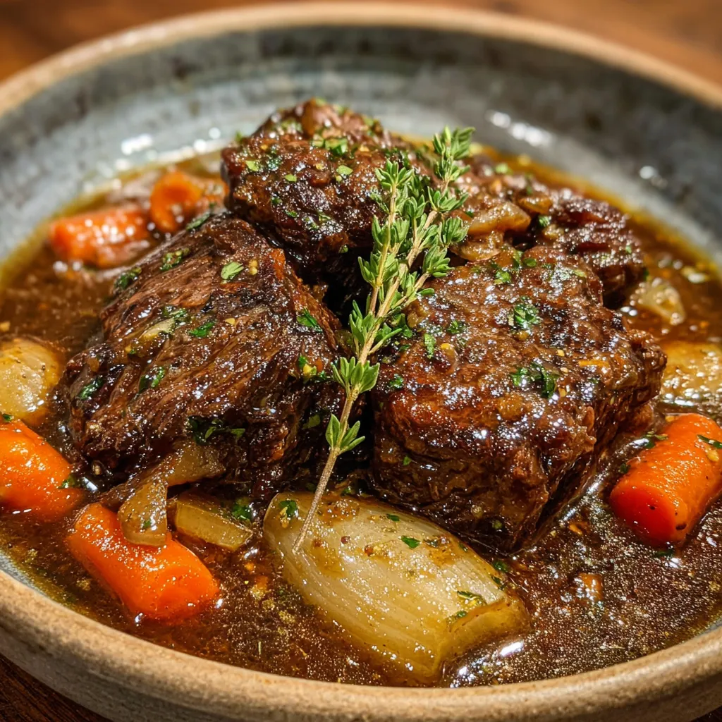 Easy Crockpot Beef Bourguignon