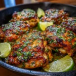 Crispy Cilantro Lime Chicken Thighs