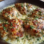 Crockpot Garlic Parmesan Chicken Thighs