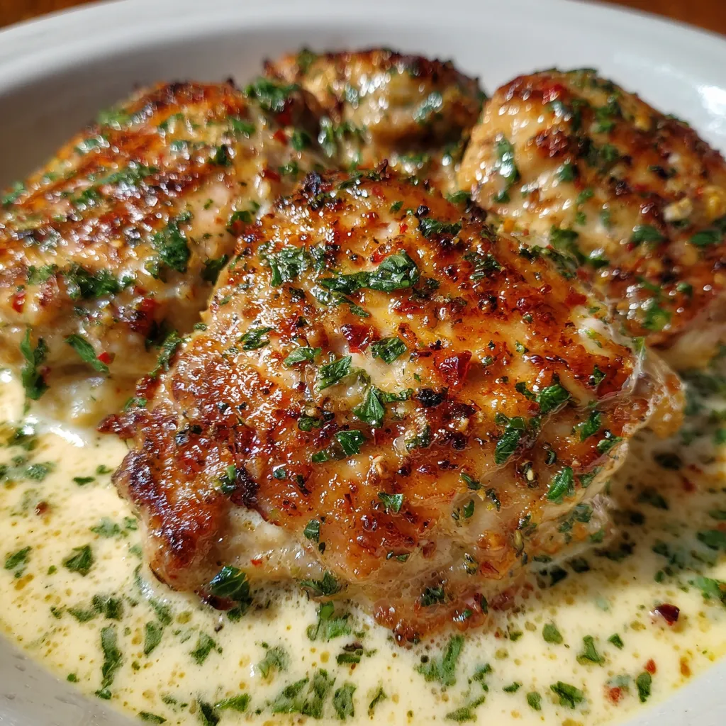 Crockpot Garlic Parmesan Chicken Thighs